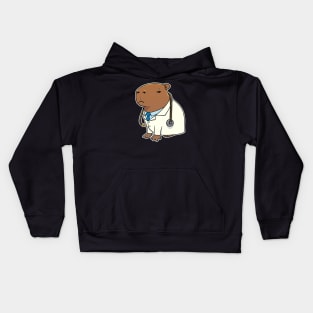 Capybara Doctor Costume Kids Hoodie